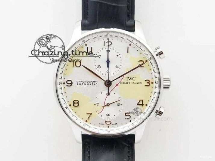 MIROTIME 0303 MoistureWicking Portuguese Real PR IW500704 ZF 1:1 Best Edition On Brown Leather Strap A52010 V 7311